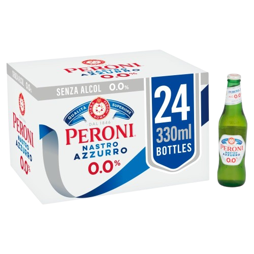 Peroni Nastro Azzurro 0.0 330 ml alcohol-free beer for wholesale buyers