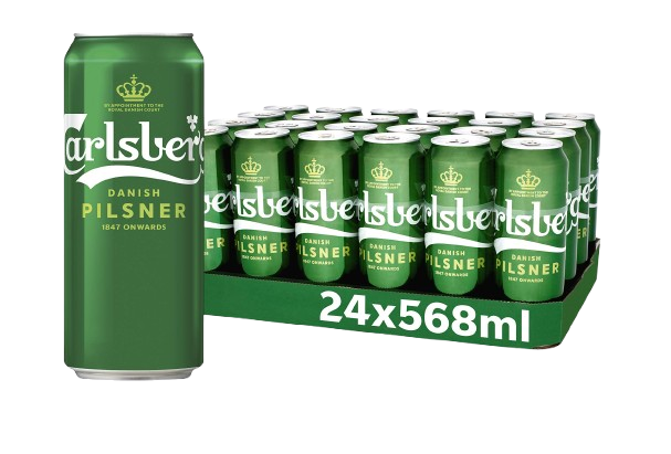 Carlsberg 500ml cans wholesale case for pallet and truckload supply