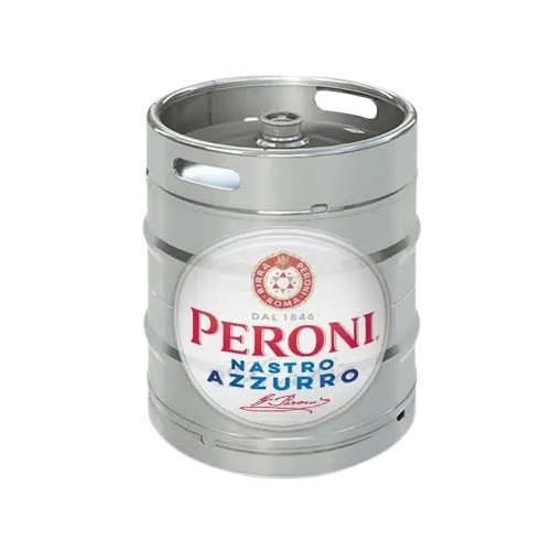 Peroni Nastro Azzurro draught keg for hospitality wholesale enquiries