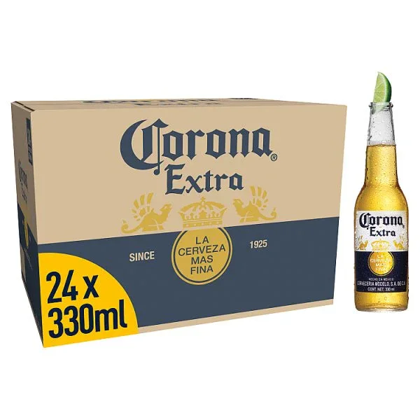 Products 12 corona lager bottles default title corona extra lager beer bottles 24 x 330ml pack of 24 63066272137602